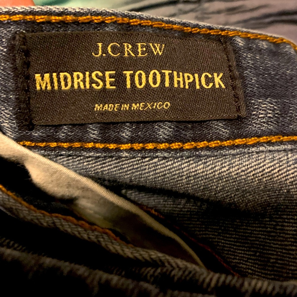 Women’s J.Crew midrise toothpick size 30 jeans